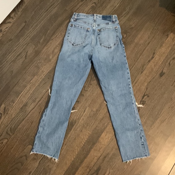 Abercrombie Ankle Straight Ultra High Rise Jean, 26 Tall, Curve Love - Picture 5 of 6